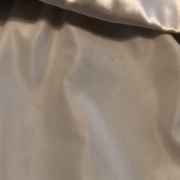 Peach rhinestone and beaded formal dress - Picture 3 of 3